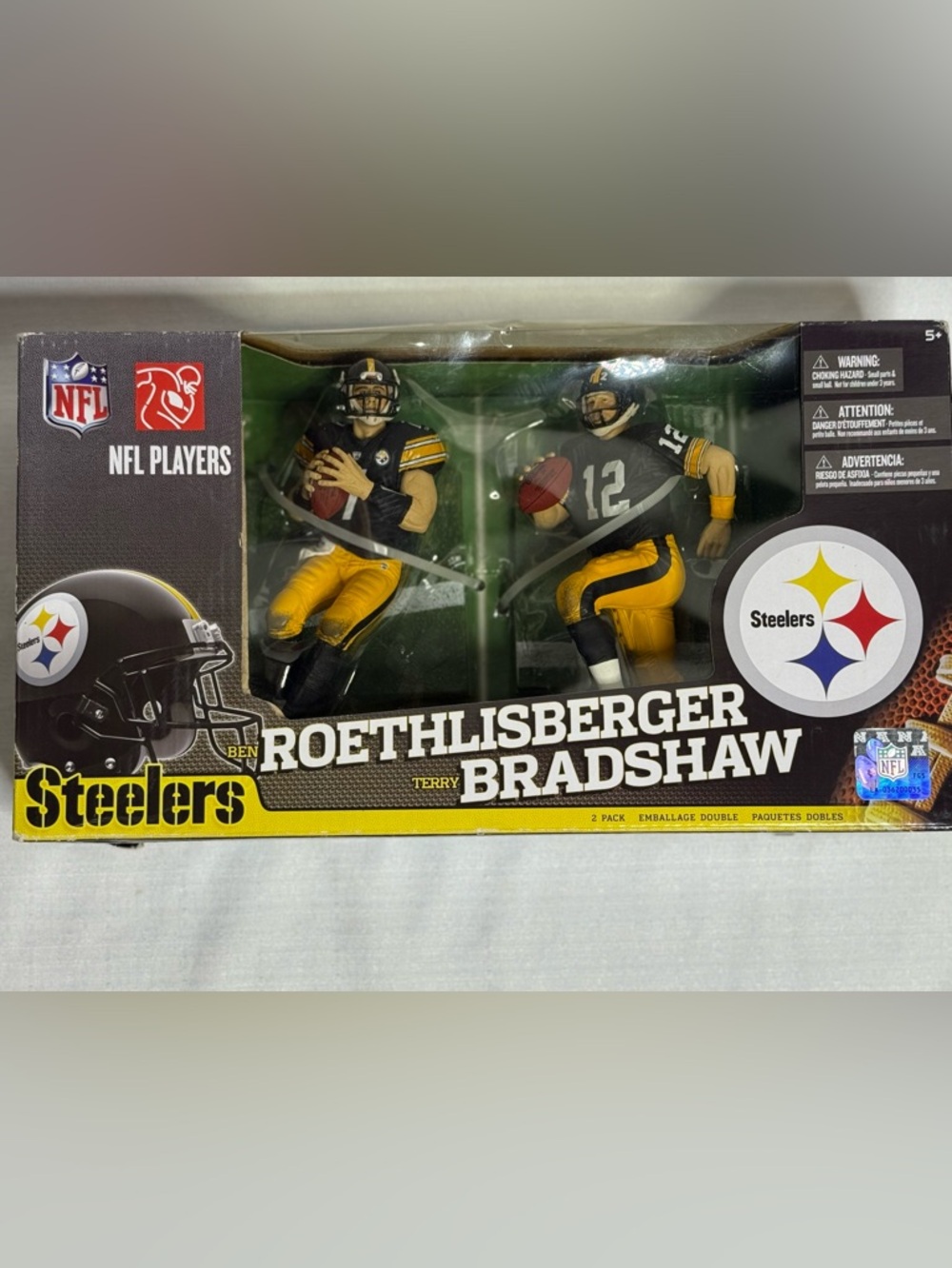 Ben Roethlisberger & Terry Bradshaw Pittsburgh Steelers NFL 2-Pack McFarlane Set